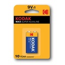 PILE KODAK ALKALINE MAX 9V BL. 1 KMAX1604
