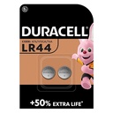 PILE DURACELL ALKALINE 1.5V  BL. 2 LR44/AG13