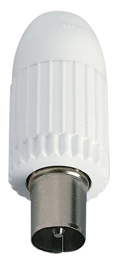 [VIW01644] SPINA ANTENNA COASSIALE VIMAR TV-SAT BIANCO