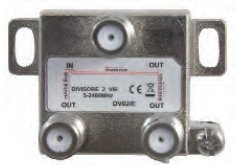 [AV20002] DIVISORE 2 VIE C/CONNETTORE F