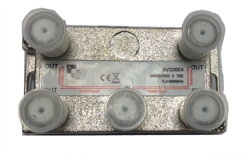 [AV20004] DIVISORE 4 VIE C/CONNETTORE F
