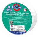 CAVO ANTENNA COASSIALE CONTAKT 75 OHM IN CLASSE B  DA 5,1 MM  100MT