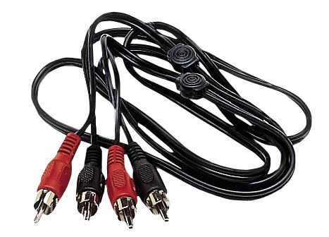 [M149000187] CAVETTO AUDIO 2RCA/2RCA S/S  NE  M/P 1,5MT