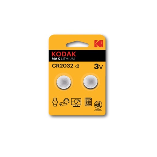 [K2032B2] PILE KODAK SPECIALISTICHE 3V LITHIO BL. 2 K2032/CR2032