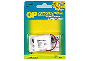 [T404] PILE GP RICARIACABILE PER CORDLESS 3,6V 230MAH NI-MH T404
