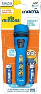 [15610] TORCIA VARTA LED CLIPSTRIP MINIONS STILO AA INCLUSE 2 PZ. 15610