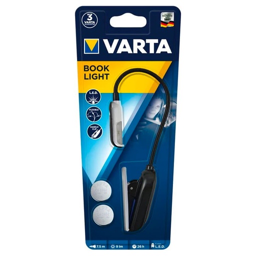[16618] TORCIA VARTA LED LEGGILIBRO 9LM CR2032 INCLUSE PZ. 2 16618