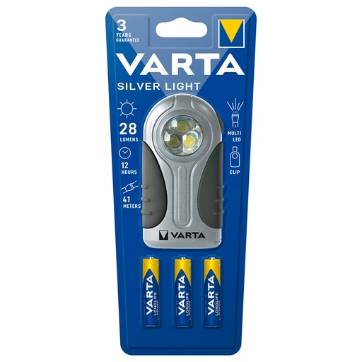 [16647] TORCIA VARTA LED SILVER LIGHT 28LM MINISTILO AAA INCLUSE PZ. 3 16647