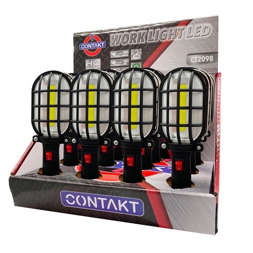[CT2098] TORCIA CONTAKT LED COB 200LM +GANCIO E MAGNETE MINISTILO AAA NON INCL. ESP.12PZ