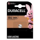 PILE DURACELL PER OROLOGIO SILVER OXIDE BL. 1 D386/301