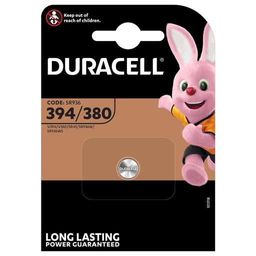 [D394] PILE DURACELL PER OROLOGIO SILVER OXIDE BL. 1 D394