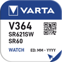 PILE VARTA PER OROLOGIO SILVER OXIDE BL. 1 V364/SR621SW