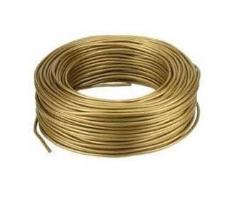 [PICS02050ORO] CAVO ELETTRICO PIATTINA COSTA STRETTA 2X 0.50  ORO 100 MT.   IMQ