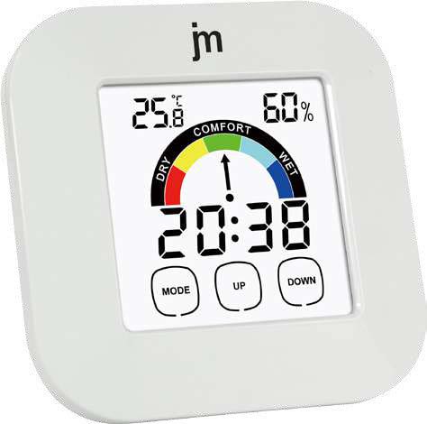 [JD9038B] TERMOMETRO E IGROMETRO DIGITALE C/SENSORE FILO BIANCO LOWELL