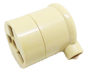 [030020] 5694 PRESA VOLANTE TELEFONICA 3 POLI AVORIO