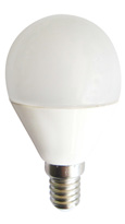 [28010002] 6W LED LAMPADA E14 MINI GLOBO 6500K 400LM 20000H ITC/AS