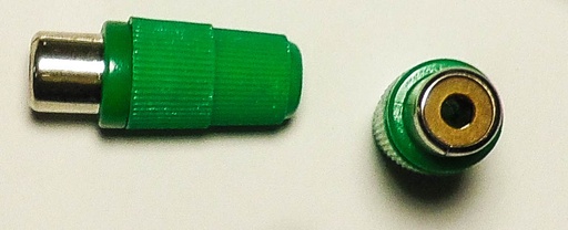 [62248] PRESA VOLANTE RCA VERDE