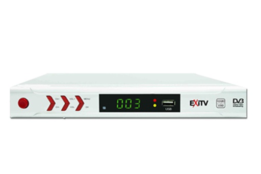 [65030000] DECODER DVB-T FTA DOPPIA SCART HD REALE CON USCITA HDMI ED USB EXITV