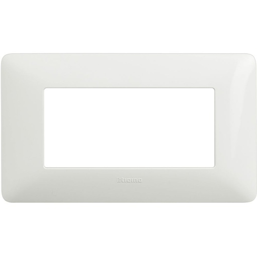 [BTIAM4804BBN] PLACCA BTICINO A 4 MODULI IN PLASTICA BIANCA SERIE  MATIX
