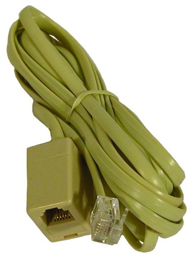 [E10192] PROLUNGA TELEFONICA MT.3 CON PRESA 6/4 EMIKO