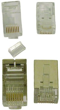 [E10810] SPINA MODULARE 8/8 C CAT. 6 SCHERMATA S/FTP    EMIKO