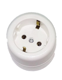 [E30138] PRESA BIANCA DA ESTERNO  EMIKO