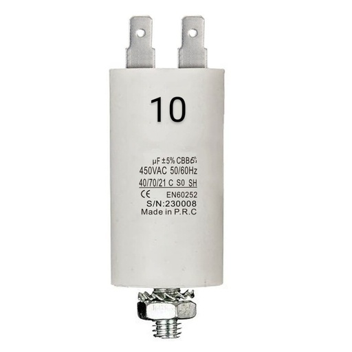 [CORPN245010] CONDENSATORE MATSUYAMA  INDUSTRIALE DI SPUNTO 400/450V 10UF