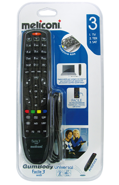 [FACILE3WEB] 806905 TELECOMANDO GUMBODY FACILE 3 WEB MELICONI