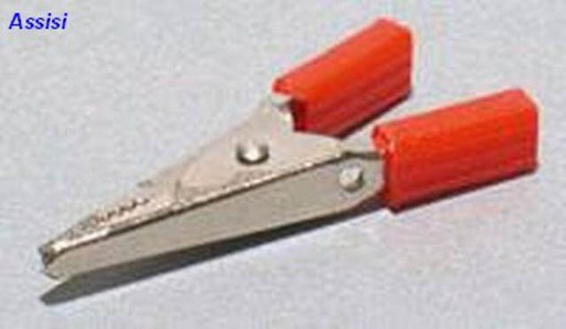 [GB063005] PINZA COCCODRILLO ISOLATA NE   L.50MM  STAR