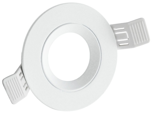 [KLRBI] KLAK SUPPORTO INCASSO TONDO  ORIENTABILE 30° PER SPOT DIAM. 50MM. - BIANCO  - P0